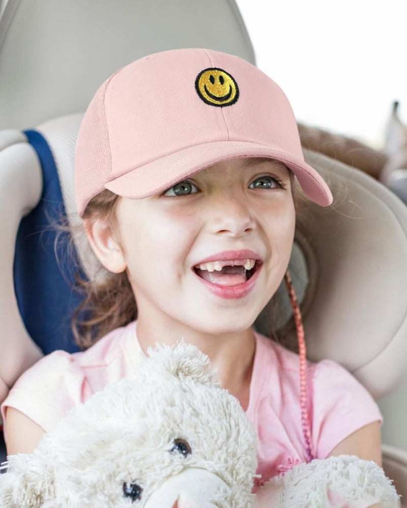 SONMONY Store Smile Face Toddler Baseball Cap Boy Baseball Hats Kids Washed Funny Hats Adjustable Cute Caps for 3-12 Years… - Image 5